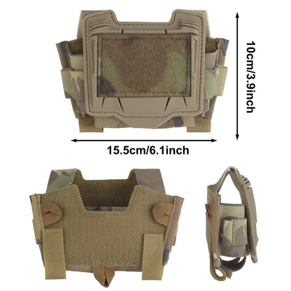 AQzxdc Tactical Helmet Battery Pouch Counterweight Pouch Helmet Battery Pack Balance Weight Bag with Hook & Loop for Outoor Game