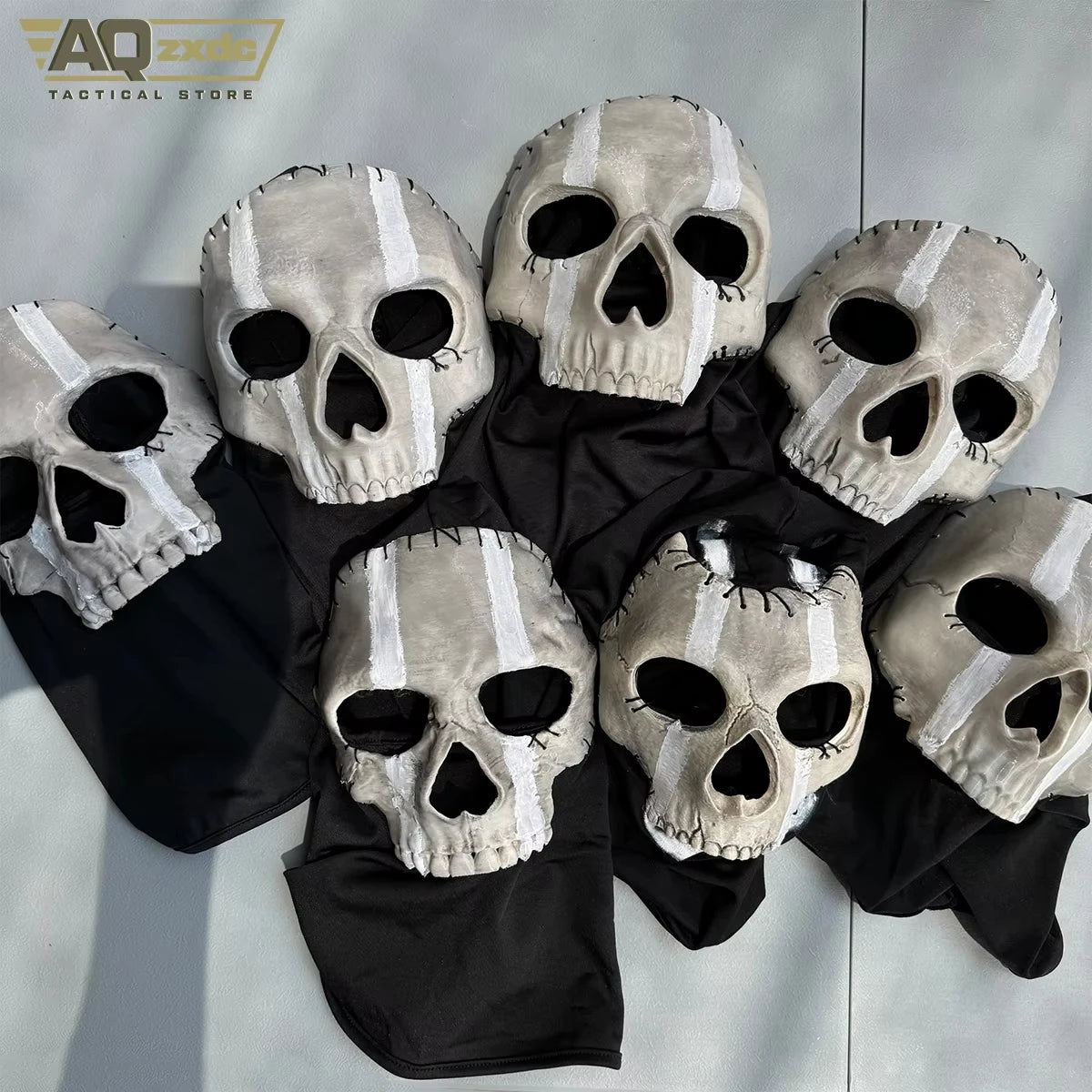 AQzxdc Cod 16 Simon Riley Ghost mask V2 Operador MW2 Airsoft COD 19 Cosplay War Zone Tactical Full Mask for Cospaly Airsoft Game