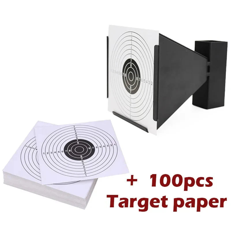 CQB Training Target Shooting Bullet BB Ball Collector Special Steel 14x14cm 100pcs Shooting Paper for Airsoft Paintball Target