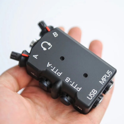 New FCS-Tactical MPU5 Standard Dual PTT Single and Dual-Channel Function CNC Metal Radio PTT for AMP Headset COMTAC3 Headset