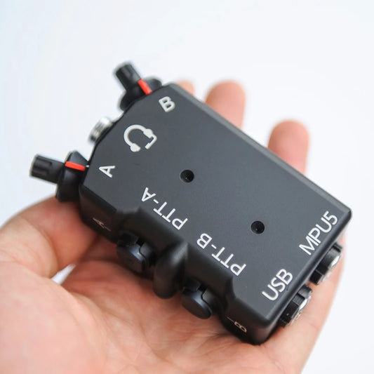 New FCS-Tactical MPU5 Standard Dual PTT Single and Dual-Channel Function CNC Metal Radio PTT for AMP Headset COMTAC3 Headset