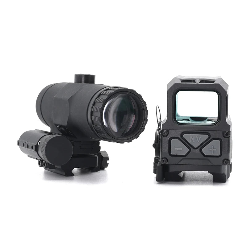 New UH1 RDS Red Dot Sight Gen II Tactical Mira Holografica with V3XM VMT-3X Magnifier For Airsoft Original Markings