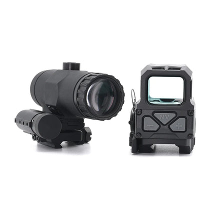 New UH1 RDS Red Dot Sight Gen II Tactical Mira Holografica with V3XM VMT-3X Magnifier For Airsoft Original Markings