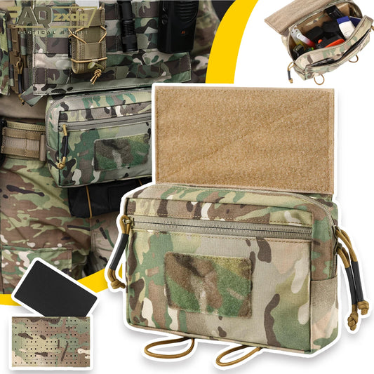 AQzxdc Tactical Magazine Pouch Radio Pouch MAG Flap Insert Cover for MK2 MK3 MK4 Tactical Chest Rig Vest Molle Accessory Bag