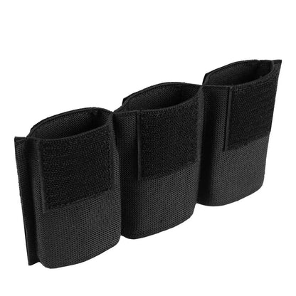 AQzxdc MK4 Tactical Chest Mount AR Triple 5.56 Magazine Elastic Separator MK3 MK5 Double Hook Bellyband