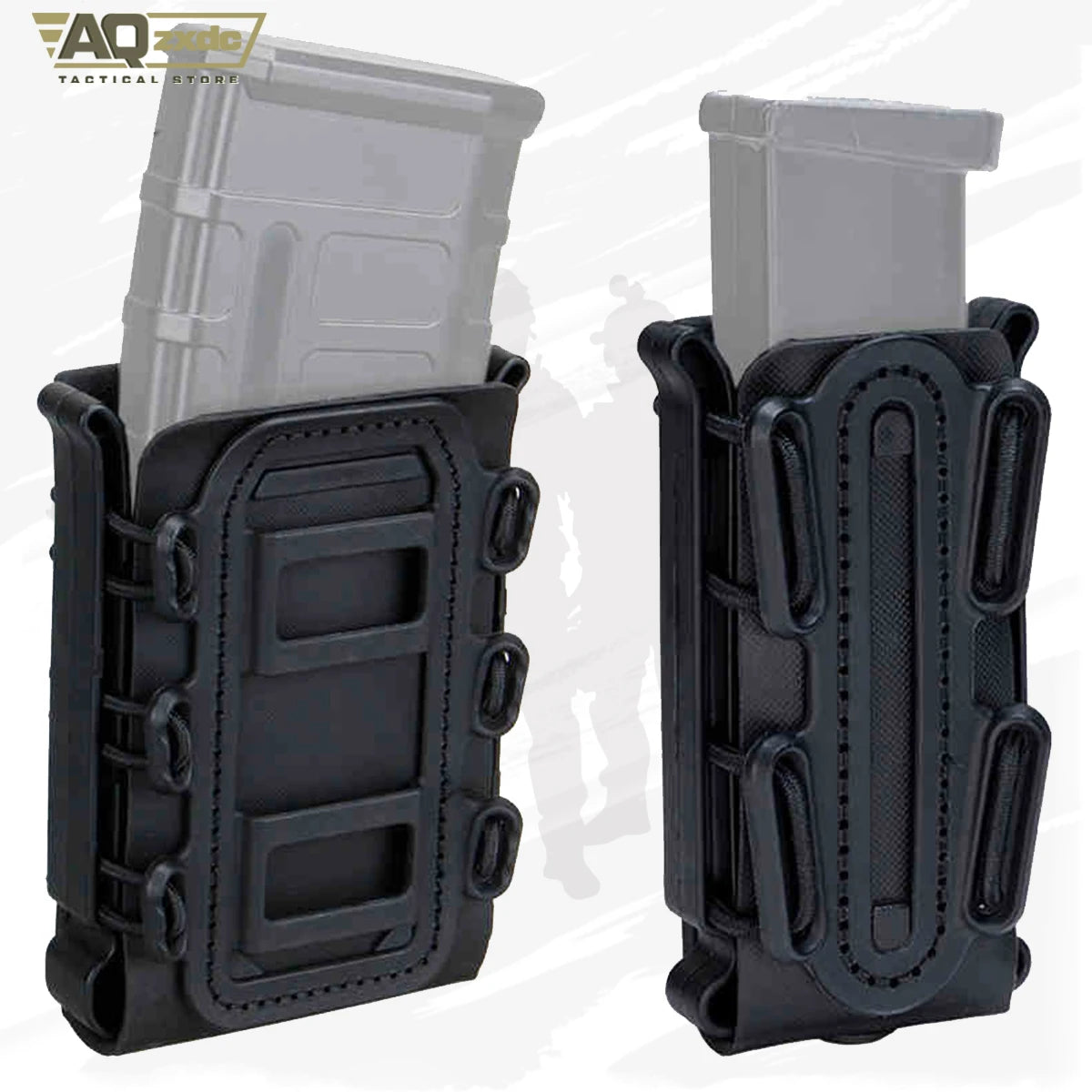 AQzxdc Tactical Military Waist Belt Set with Utility Pouch & Medical Pouch & Flash bang Pouch & 9mm 55 Mag Pouch Set for Airsoft