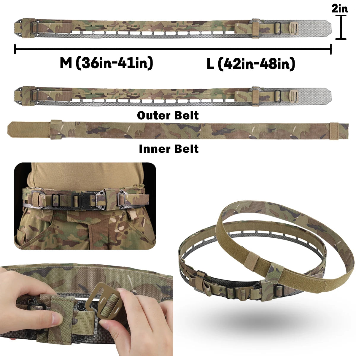 Tactical Assault Belt with Quick-Draw Holster & Triple Mag Bag & Foldable Sundries Bag & Medical Bag & Double Pack for airsoft
