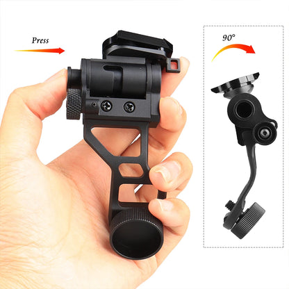 Aluminum J Arm NVG Mount Helmet Bracket Adapter PVS-14 Standard Night-vision Goggles fit L4G24 Dovetail  GZ240259