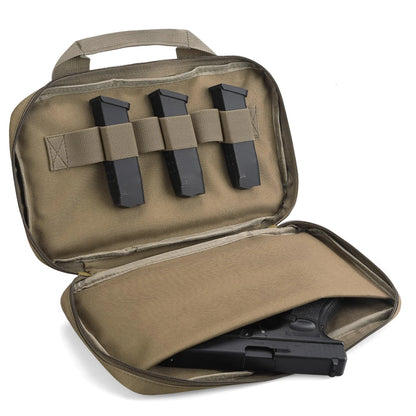 AQzxdc Tactical Pistol Gun Case, Padded Handgun Case Double Pistol Wallet Handgun Pistol Soft Cases Rectangle Handguns Pouches