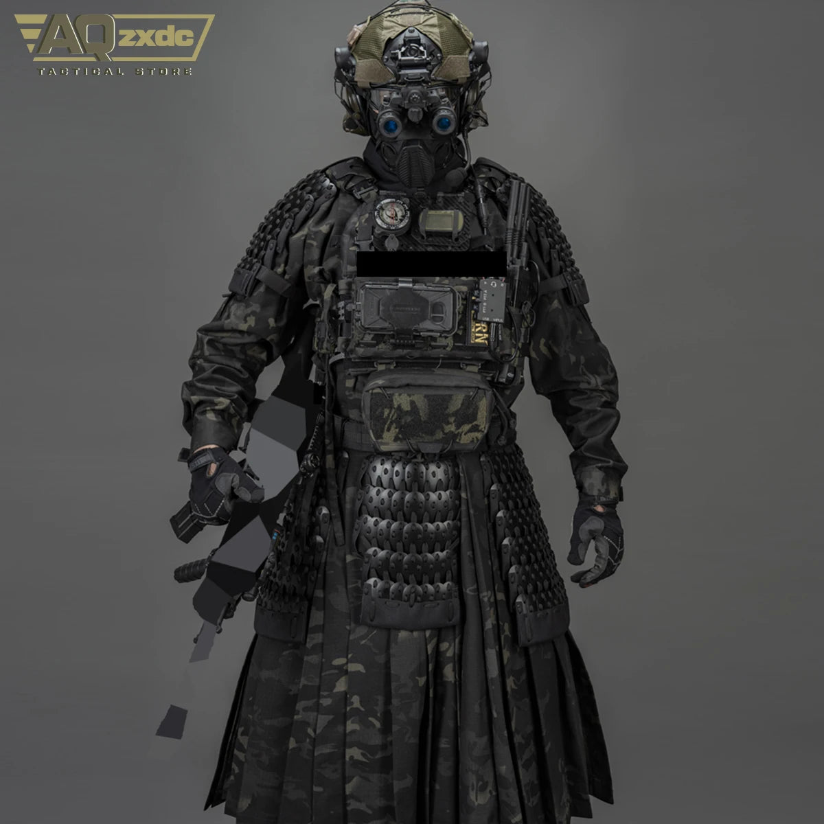 Camouflage Tactical Armored Skirt For Hunting Airsodt Shooting Flying Fish Suit Long Coat Tactical Chinese Style TAC Costume