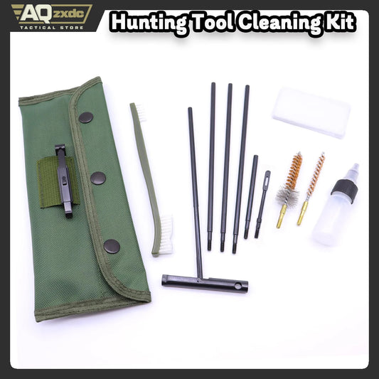Cleaning Kit Set Cleaning Kits Portable Clean Kit Supplies for 5.56mm/ .223/ .22 Cal Compact Rifle Gun Cleaning Kit