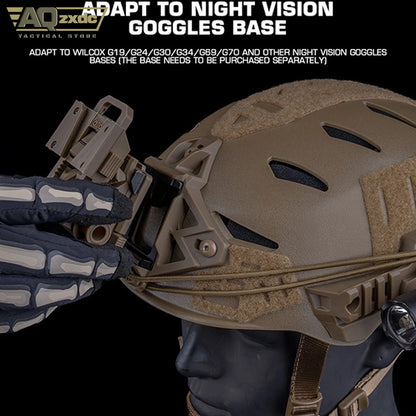 AQzxdc Tactical Paintball Breathable Training Helmet lightweight with FAST Team Wendy Helmet Liner Pad Chin Strap Airsoft Gear
