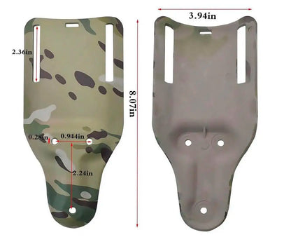 AQzxdc Drop Leg Adapter Mid-Low Ride Holster Adapter Universal Belt Loop Receiver Mounts with Molle Strap Leg Shroud