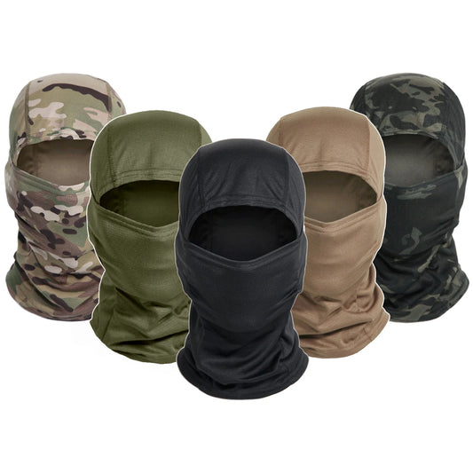 Multicam Tactical Balaclava Full Face Mask, Shield Cover Cycling Airsoft Paintball Hunting Hat Camouflage Balaclava Scarf