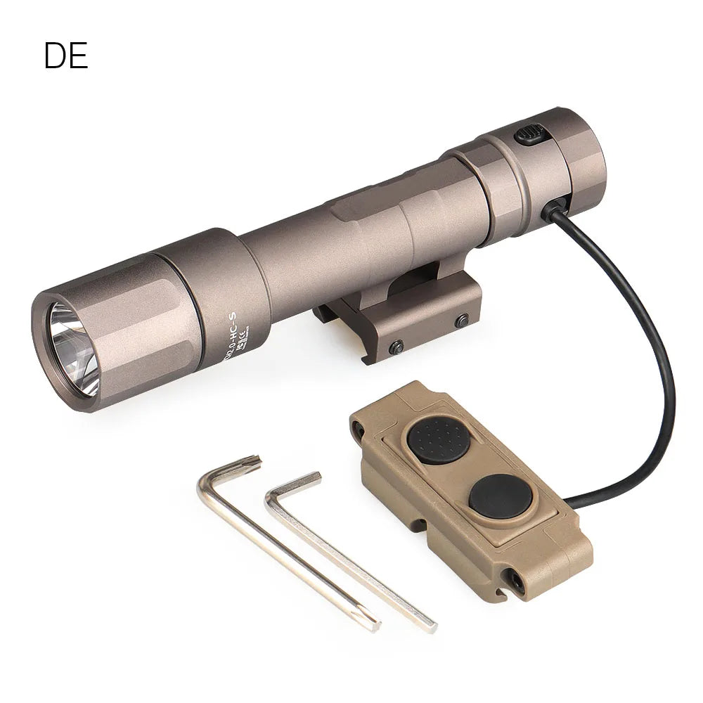 Tactical 2.0 MCH Single Output Flashlight 1400 Lumens Mini Light Momentary Constant Functions with Remote Press Switch 15-0156