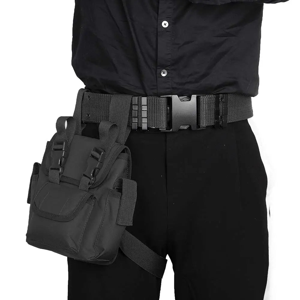 AQzxdc Tactical Leg Bag Waist Bag Belt 1000D Nylon Leg Packs and Waist Belt for Outdoor Sport Hiking Cycling Tool Bags