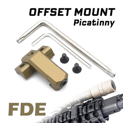 Airsoft Flashlight Mount Base Scout Light Side Rail for SF M300 M600 M600C Weapon Light fit Mlok Keymod 20mm Picatinny