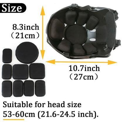 Airsoft Helmet with Goggles And Visor Set, Full-Wrap Military Paintball Protection Set, Visor 90°Adjustable, for Outdoor Hunting