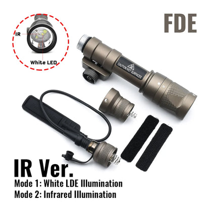 Tactical SF M600V M600V-IR Weapon Gun Light LED Light And IR Infrared Output For Airsoft Rifle AR15 M16 Hunting Accessories