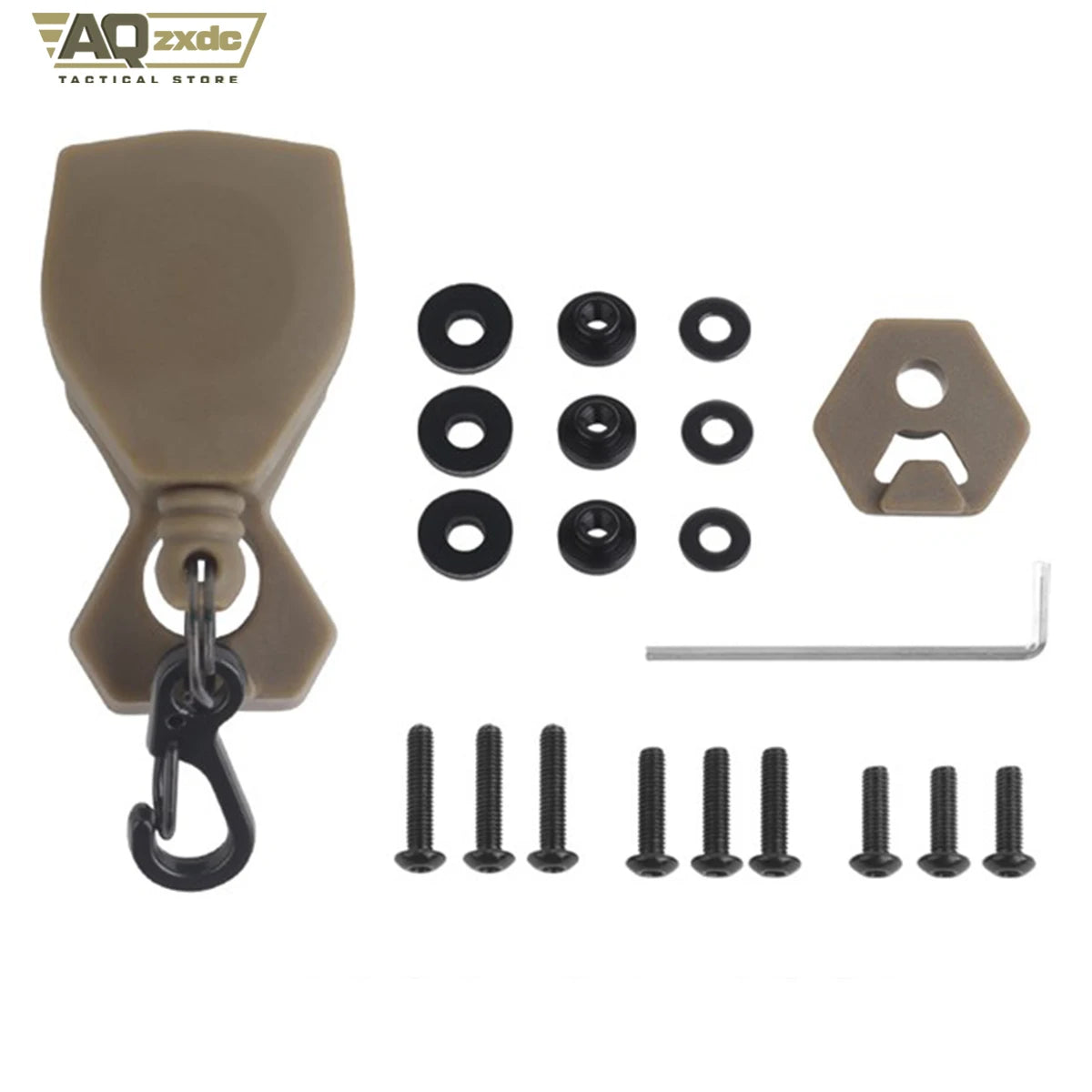 AQzxdc NVG Lanyard for 3-Hole Bracket mounting attaches securely Combat Helmet mounts - Prevents NVGs from Being Lost & Dropped