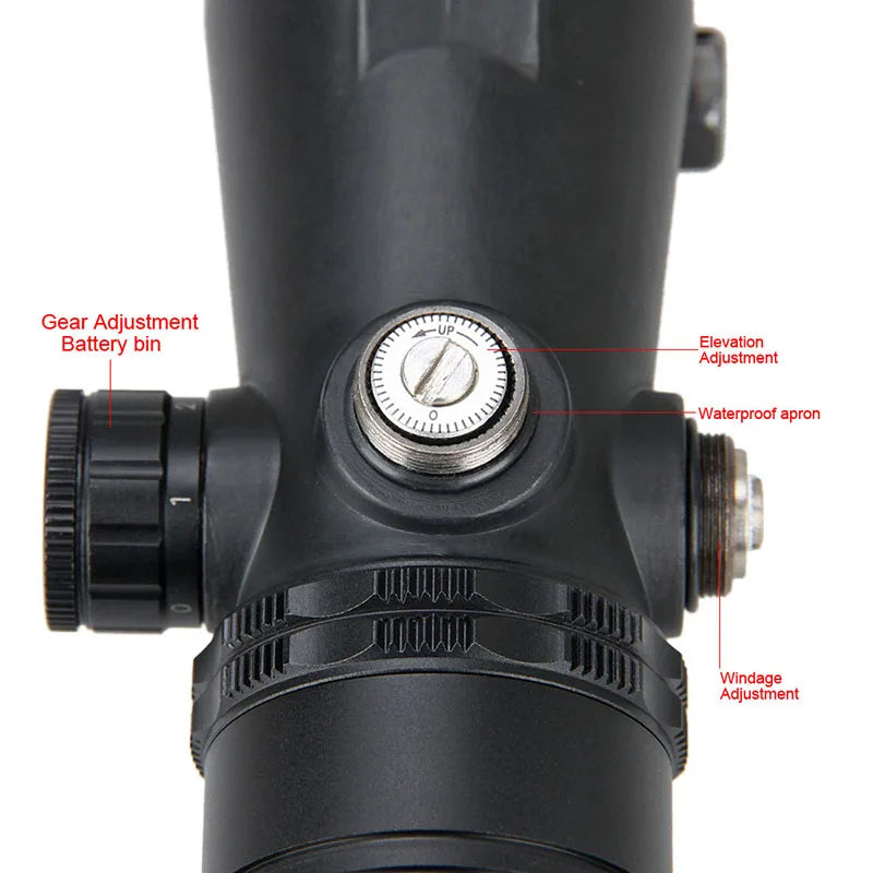 Hunting Scope Rifle Sight 5MOA Red Dot IR ILLUMINATION with 21.2mm Rail Bubble Level for Hunting Shooting gs2-0112