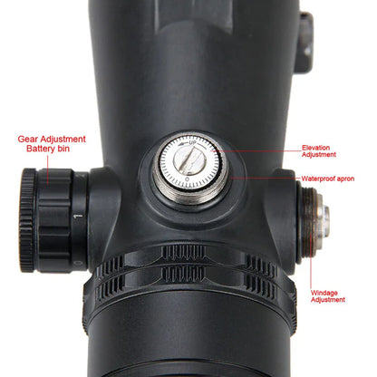 Hunting Scope Rifle Sight 5MOA Red Dot IR ILLUMINATION with 21.2mm Rail Bubble Level for Hunting Shooting gs2-0112