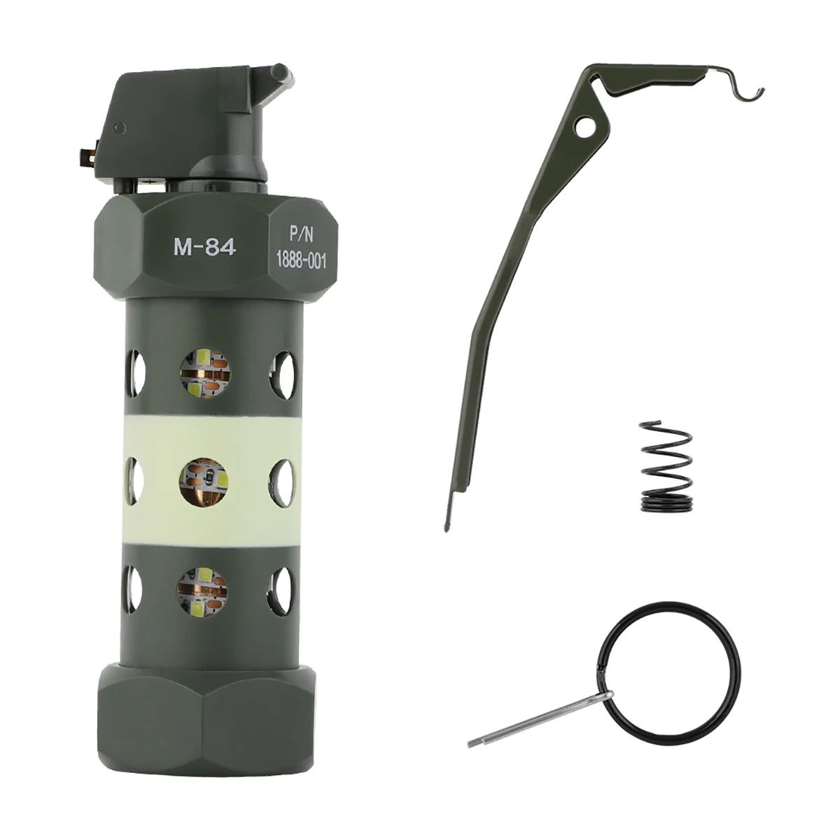 Tactical Camping Light M84 Fake Grenade Flash Explosion Outdoor LED Light Military Lovers Airsoft Grenade Flash Bomb Model