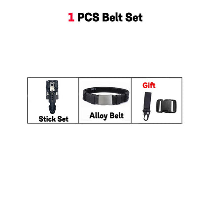 AQzxdc Multifunctional law enforcement belt set, quick-draw patrol armed tactical quick-release belt training waist seal set