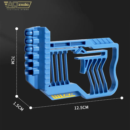 AQzxdc Mini Launcher Toy with Soft Bullets and Target Continuous Soft Bullet Shooter Suitable for Outdoor Shooting Holiday Gift