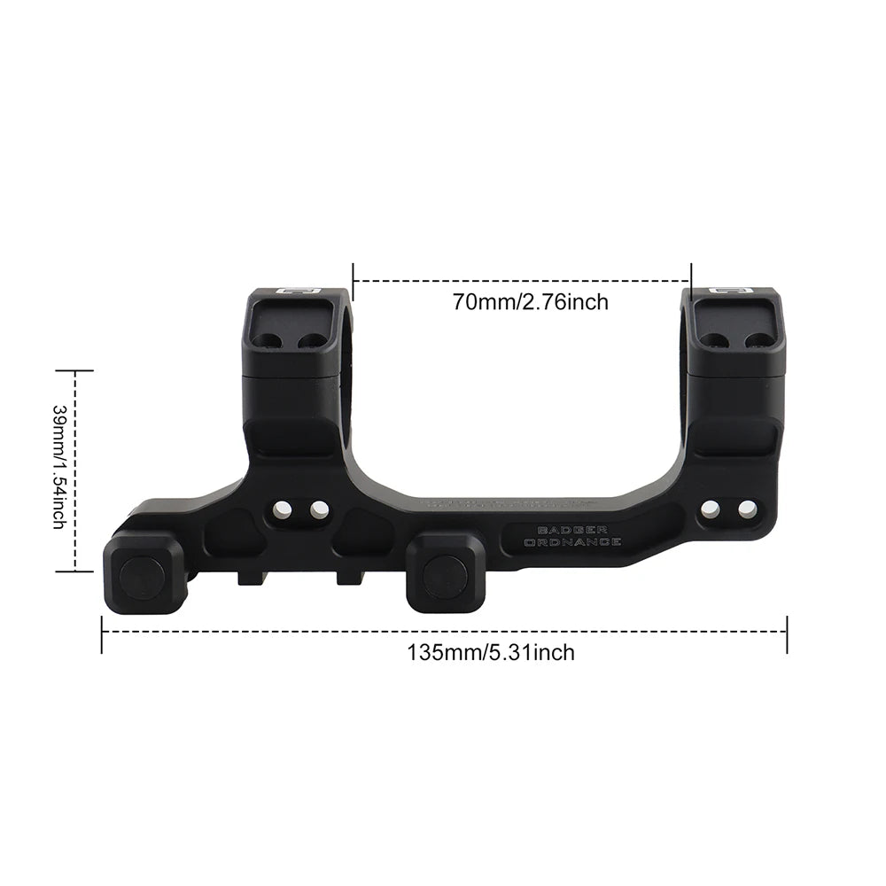 PPT Mounts Airsoft Metal 1.54" Height Cantilever 34MM 30MM Scope Mount Fits 21.2MM Picatinny Rail Rifle Scope Base gs24-0269