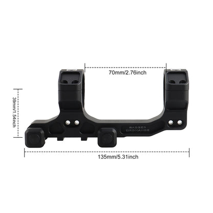PPT Mounts Airsoft Metal 1.54" Height Cantilever 34MM 30MM Scope Mount Fits 21.2MM Picatinny Rail Rifle Scope Base gs24-0269