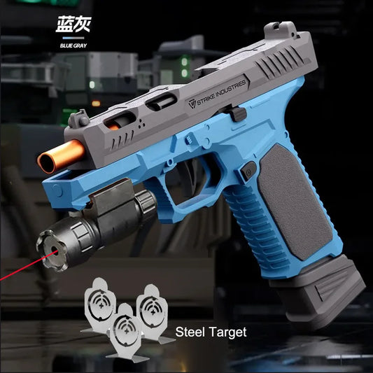 Sig17  M9a3 Toy Gun Throwing Shell Pistol With Target Laser Soft Bullet Airsoft Outdoor Sports CS Weapon for Children Gift