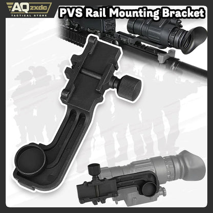 AQzxdc Pom Adjustable PVS 14 Night Vision Mount Adapter Straight Arm Mount Adapter for Night Vision PVS 14 / PV 1011 to NVG