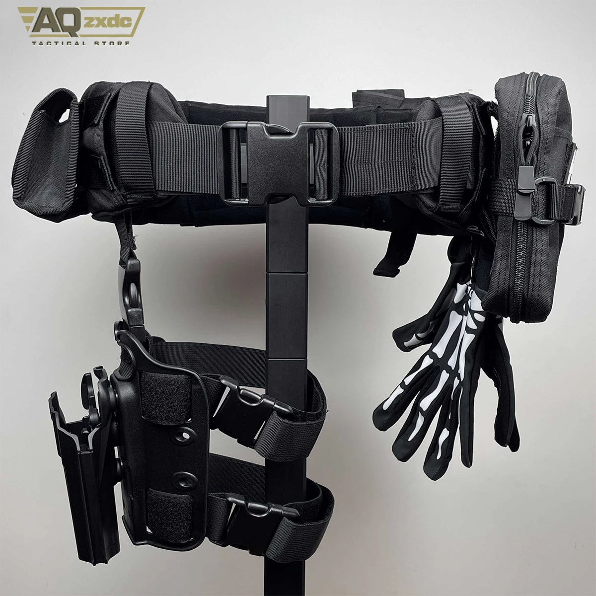 AQzxdc Simon Ghost Riley Full Set Of Tactical Belts Ghost Call Of Duty Cos Night Raid Ghost Waist Belt Props Wargame Equipment