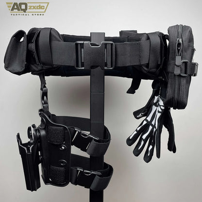 AQzxdc Simon Ghost Riley Full Set Of Tactical Belts Ghost Call Of Duty Cos Night Raid Ghost Waist Belt Props Wargame Equipment