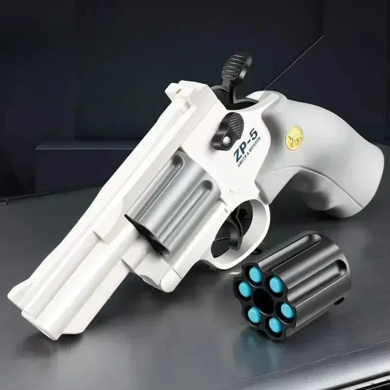 ZP5 Revolver Pistol Manual Soft Dart Bullet Launcher Toy Gun Weapon Outdoor  Airsoft  Shooter Pistola For Boys Birthday Gift