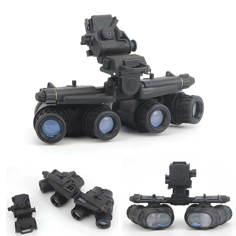 AQ Heavy-Duty Tactical Helmet Set, with Paintball Mask & Telescope Model & Soundproof Headphones, Aluminum Alloy L4G24 NVG Mount