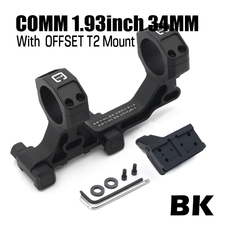 34mm Tube Airsoft Wargame Hunting Tactical C1 Modular Riflescope Mount 1.54/1.70/1.93 inch with Offset/TOP Red Dot Mounts
