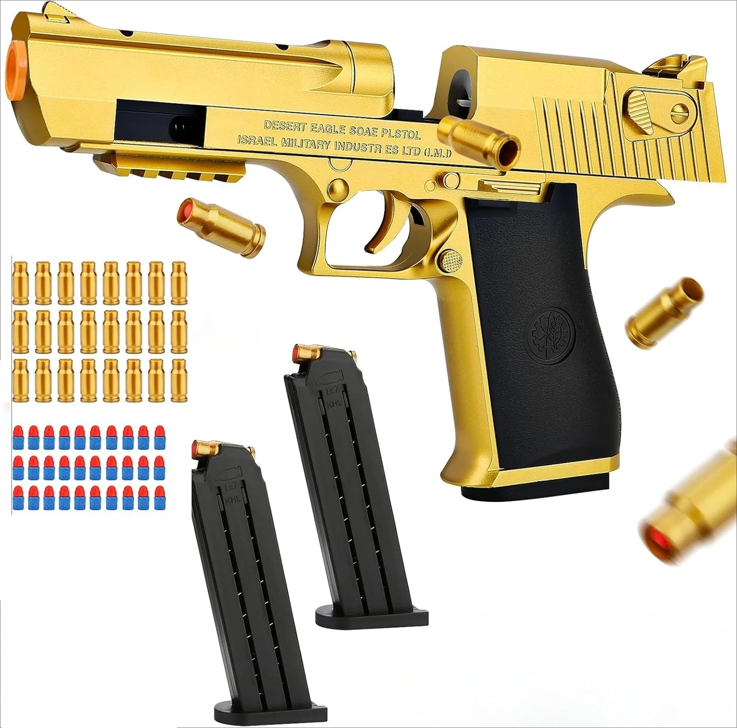 Shell Ejection Desert eagle Pistol Airsoft Blaster Gun Soft Bullet Toy Gun CS Shooting Weapons for Kids