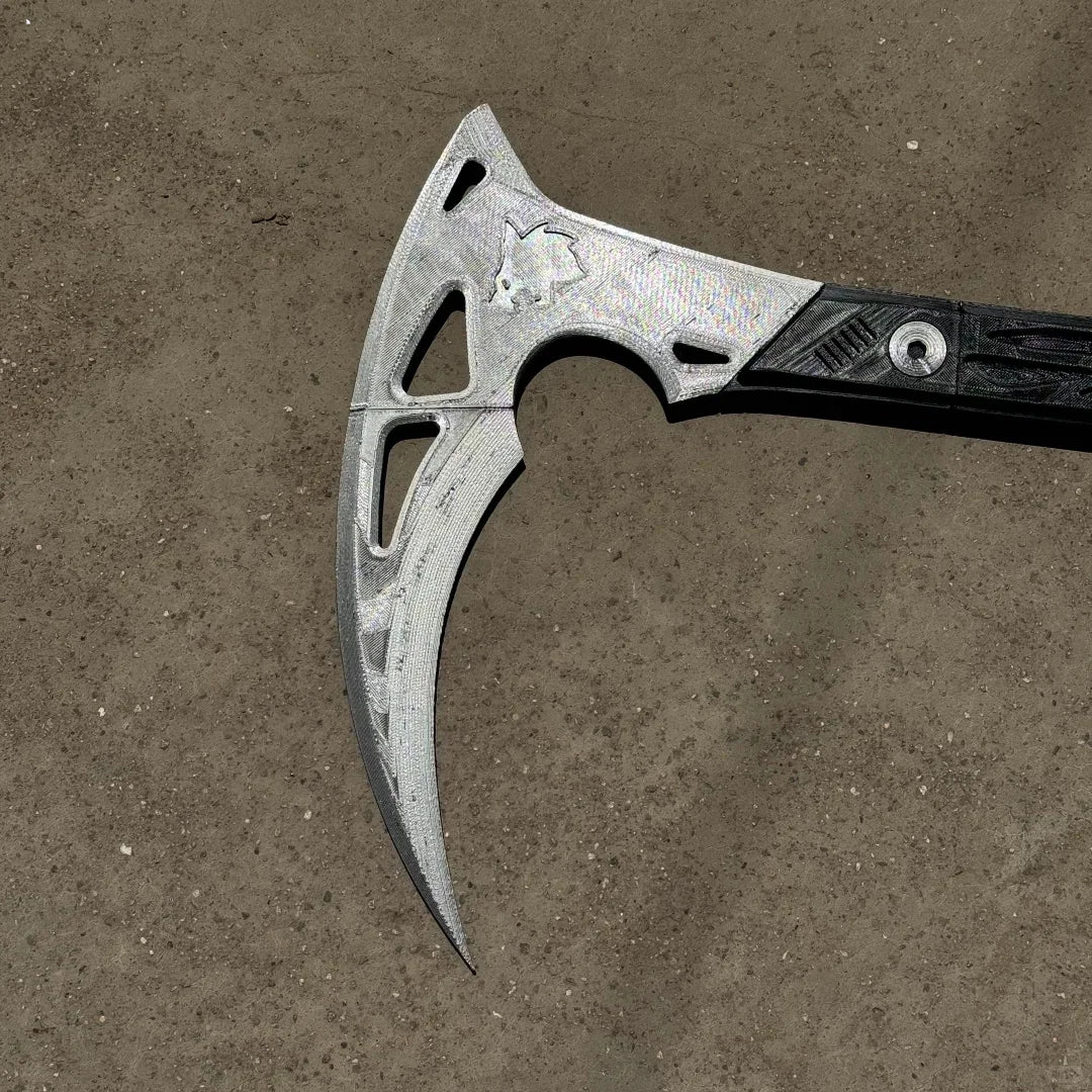 AQzxdc Ghost Death Scythe COD16 Death Angel Death Ghost COS Scythe Death Axe for Halloween Cosplay Party