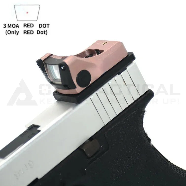 Tactial M1 Green/Red Dot Sight 3MOA with Full Original Markings Airsoft Optics with 20mm Rail and Universal Glock Mount Plate