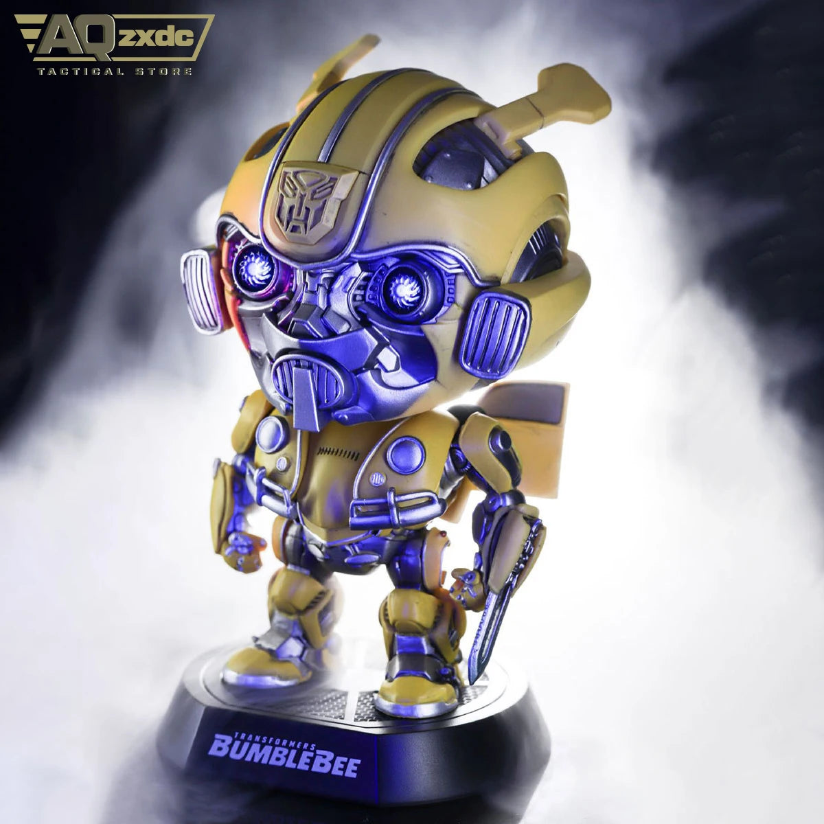 Genuine Authorization Transform Bots Toy Q Version Optimus Prime Prime Robot/Bumblebee Robot, Hand-operated Model Blind Toy