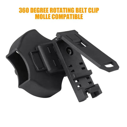 Handcuff Case for Most Chain or Hinged Cuffs Includes ASP Cuffs Police Cuff Case 360 Degree Rotating Molle Compatible Belt Clip