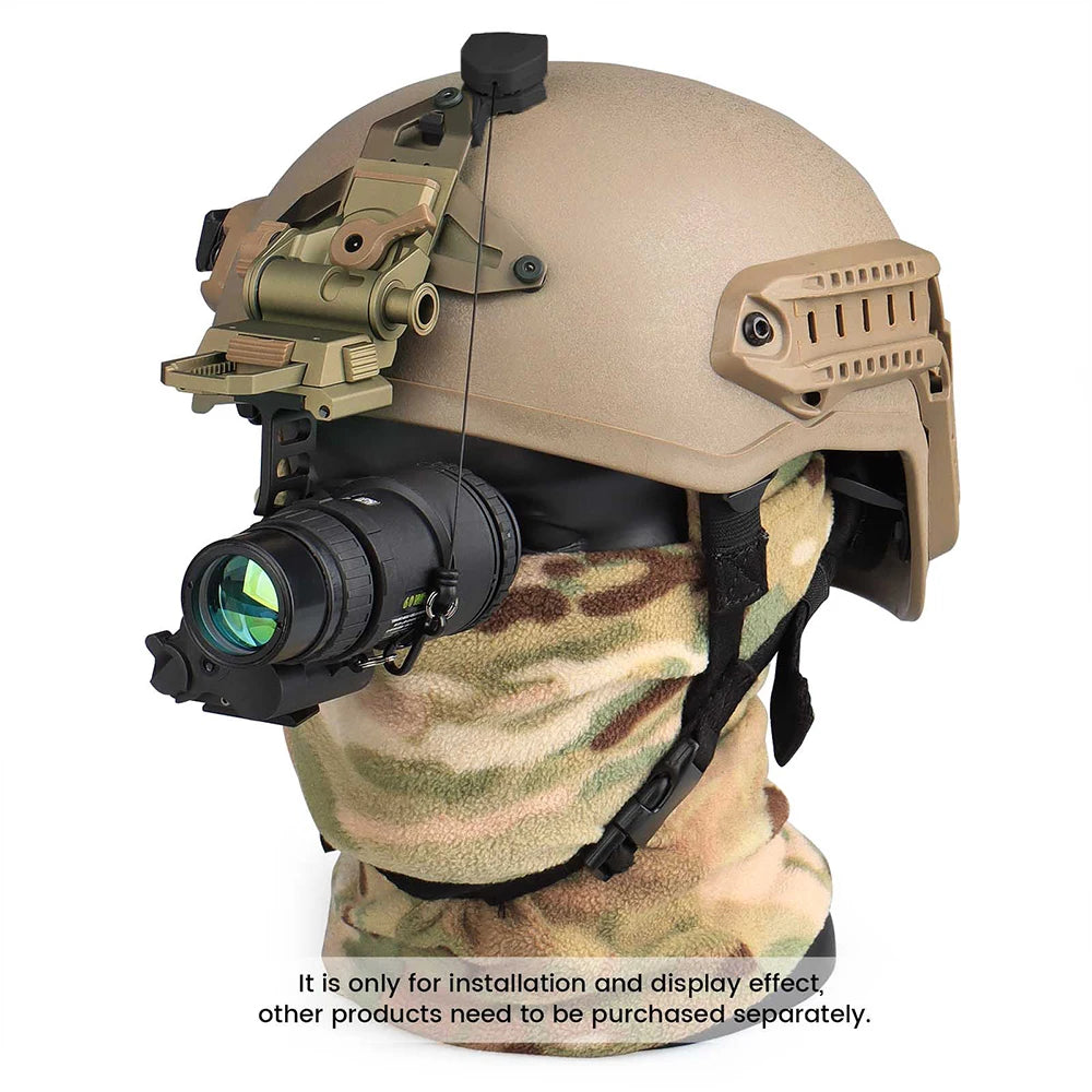 Night Vision Lanyard Mount Helmet Accessory with Three Hole Bracket for Optics Equipment