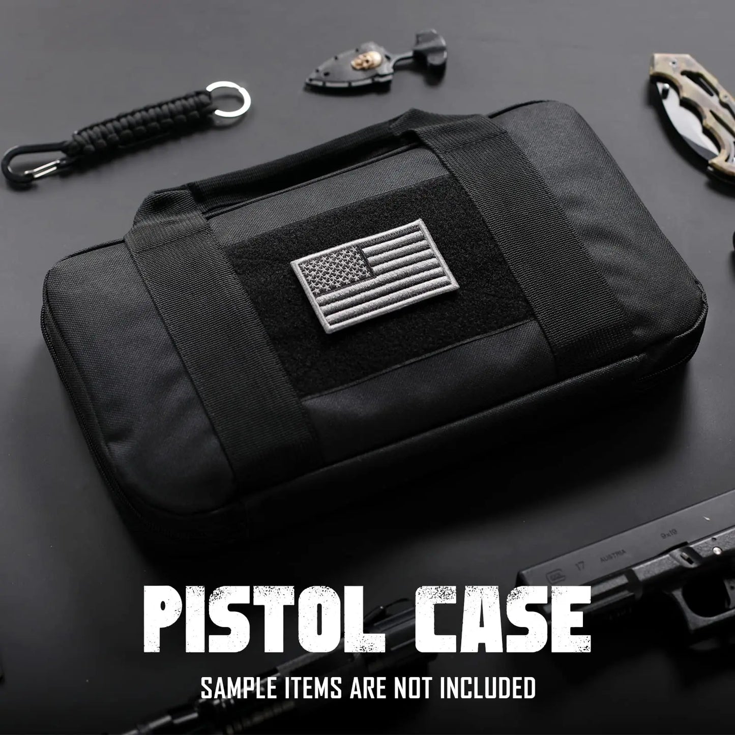 AQzxdc Tactical Pistol Gun Case, Padded Handgun Case Double Pistol Wallet Handgun Pistol Soft Cases Rectangle Handguns Pouches