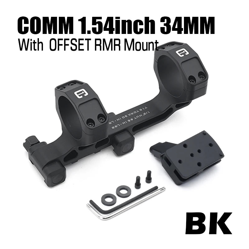 34mm Tube Airsoft Wargame Hunting Tactical C1 Modular Riflescope Mount 1.54/1.70/1.93 inch with Offset/TOP Red Dot Mounts