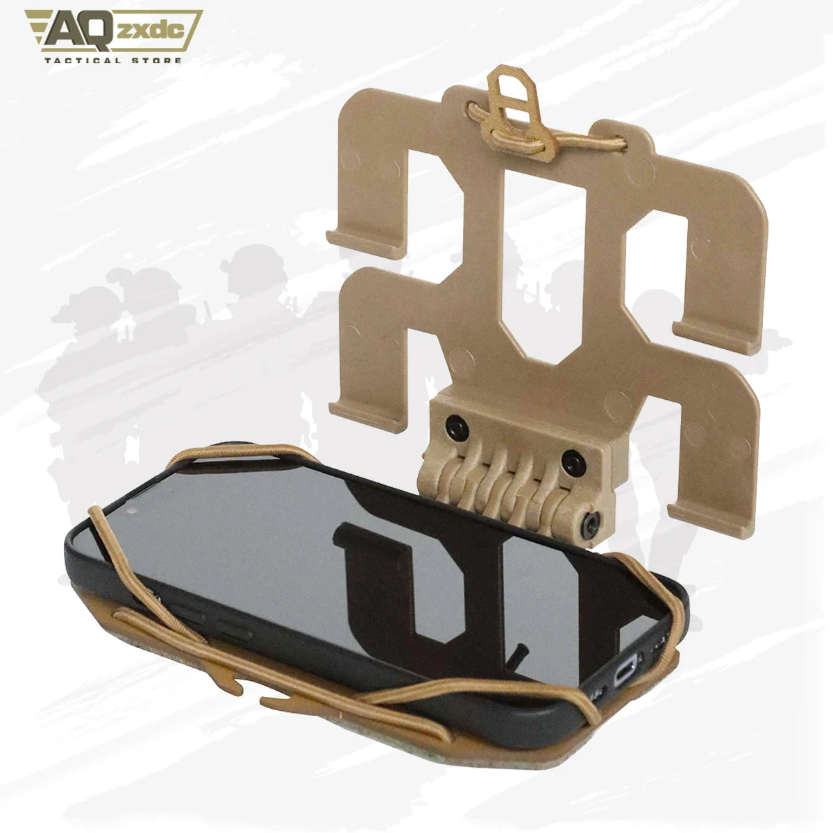 AQzxdc V2-Universal Tactical Terminal Holder, Navigation Panel, Mobile Phone Navigation Board, Tactical Mobile Phone Holder