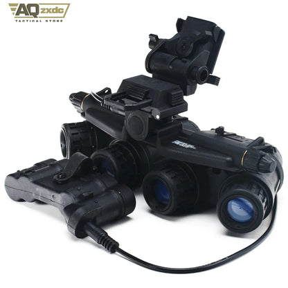 Airsoft Call of Duty 19 Cosplay Night Raid Ghost Helmet Set - Ghost Full face Mask & Includes headphones & Four-eye NVG Model
