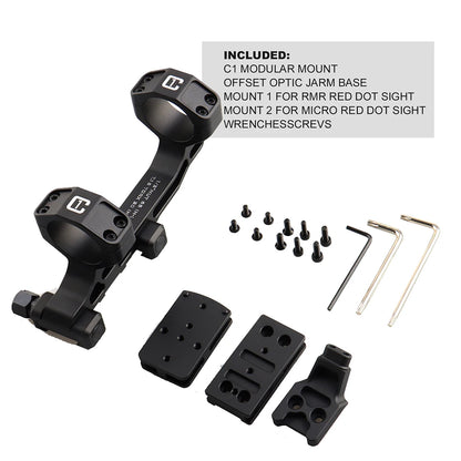 PPT Mounts Airsoft Metal 1.7" Height Cantilever 34MM 30MM Scope Mount Fits 21.2MM Picatinny Rail Rifle Scope Base gs24-0268