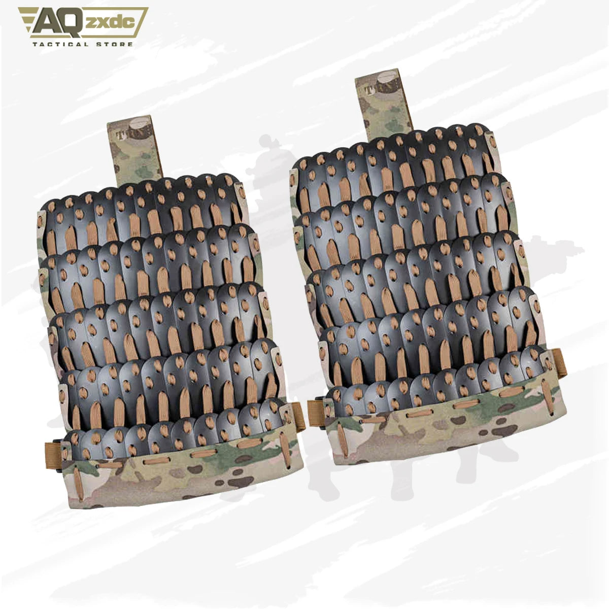 6 in 1 Tactical Gear Shoulder Armor And Crotch Protection+Skirts Wai   Tactical Vest Universal Chinese Style Shoulder Armor